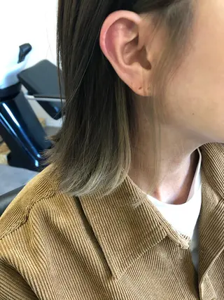 ミディアム カラー OFF YUYAのヘアスタイル