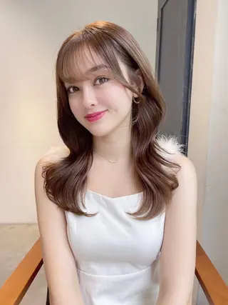 ロング 透明感モテカラー🎀 ／𝐦𝐨𝐞のヘアスタイル