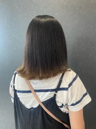 ミディアム maki💖 ボブ/縮毛矯正のヘアスタイル