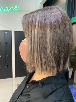 ミディアム カラー 髪質改善/ TECHIのヘアスタイル