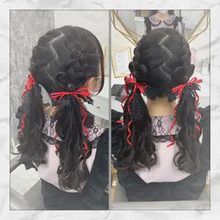 ロング ヘアアレンジ ヘアセット/着付け 𓇼 松本 夏美𓇼のヘアスタイル