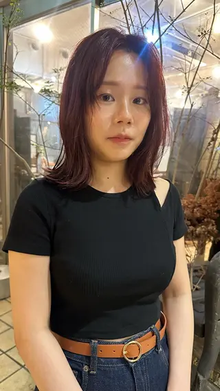 ミディアム ショートカット／パー マ🫧kotoneのヘアスタイル