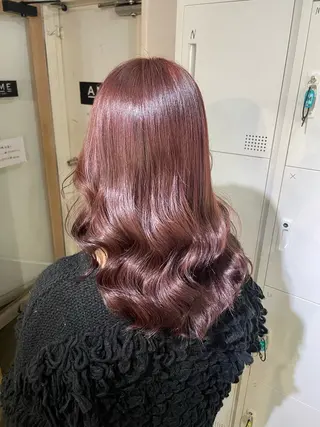 ミディアム ふかたさや🌟 艶感カラー🌟のヘアスタイル