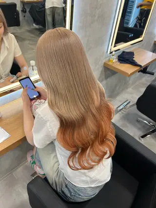 ロング カラー 🎨ブリーチ職人 店長Takaya🎨のヘアスタイル