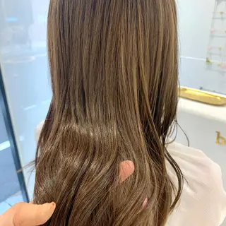 ロング カラー ボブ/美髪矯正 /佐藤　奈巳のヘアスタイル