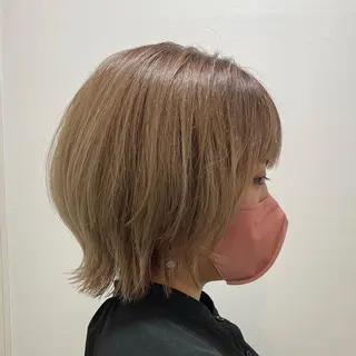 ミディアム ヨシダ ジュンのヘアスタイル
