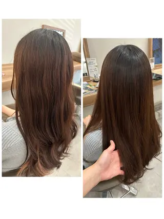 ロング パーマ no4ナチュラル戸祭所属・山越 美裕樹のヘアスタイル