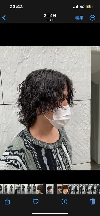 パーマ メンズ パーマ支持率No.1 ❤️‍🔥安成弾のヘアスタイル