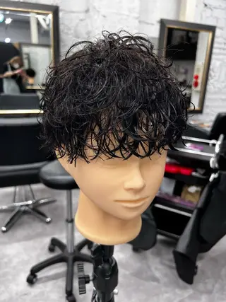 パーマ メンズ 笹江 瑞穂のヘアスタイル