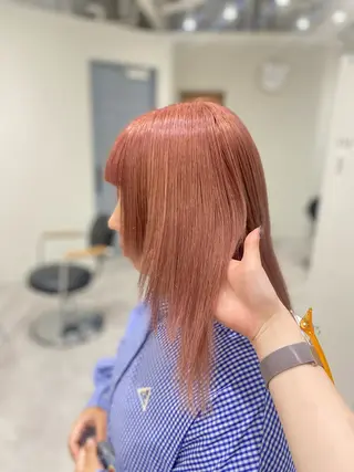 ミディアム カラー ヘアアレンジ ボブ /ニュアンス/ satomi🧸💖のヘアスタイル