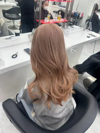 ロング カラー パーマ ヘアアレンジ メンズ キッズ ♥️韓国ヘア レイヤー♥️ゆりのヘアスタイル