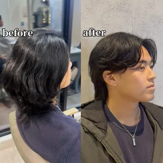 パーマ メンズ 王道メンズカット/ 艶髪カラー/僚汰のヘアスタイル