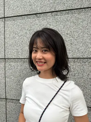 ミディアム カラー TERRACE 三宮店【テラス】所属・岸田 真由のヘアスタイル