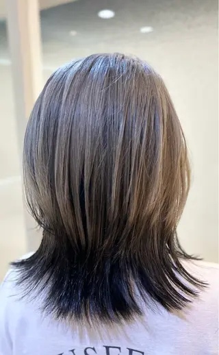ミディアム カラー 髪質改善/縮毛矯正 ササキナツミのヘアスタイル