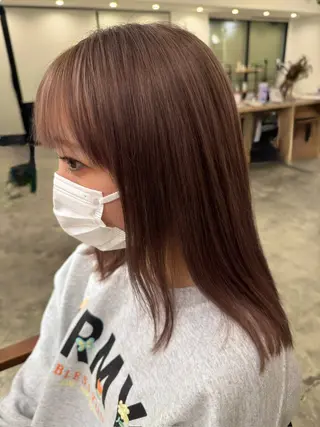 ミディアム 💖ASUKA 💜/透明感カラーのヘアスタイル