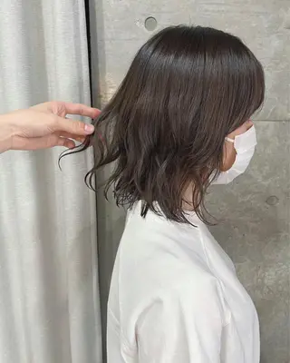 パーマ ボブパーマコテ巻き風 パーマNo1深江秀平のヘアスタイル