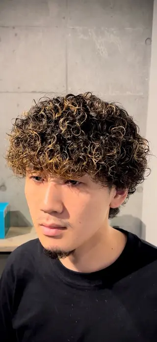 ショート パーマ メンズ fifth 原宿店所属・fifth原宿 今村圭一のヘアスタイル