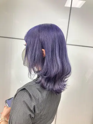 ミディアム カラー 髪質改善/痛ませ ないカラー/西村航大のヘアスタイル