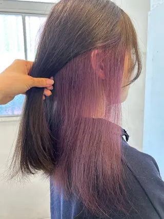 セミロング ゆうき あすかのヘアスタイル