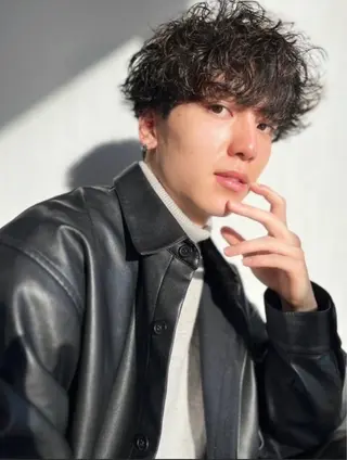 ミディアム パーマ メンズ 🔹YUTA🔹 メンズパーマのヘアスタイル