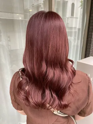 セミロング カラー グレージュ/透明感/ 韓国ヘア/RISAのヘアスタイル