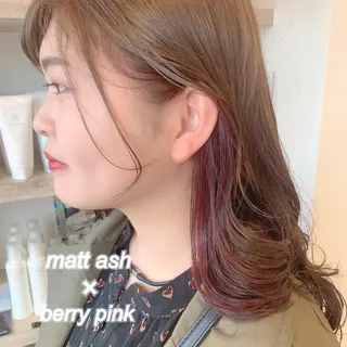 セミロング カラー cher. 新井瑞希のヘアスタイル