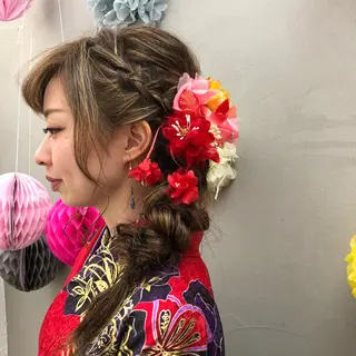 ロング ヘアアレンジ うる艶カラー 🫶🏼💭mikaのヘアスタイル