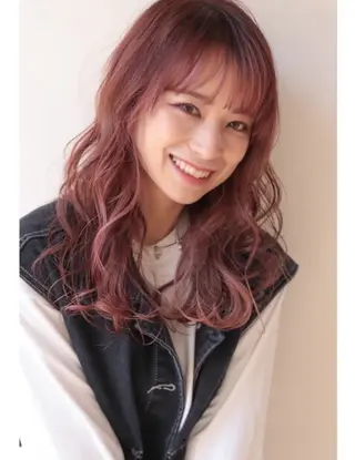 ロング カラー 透明感カラー/ くびれヘア/ユウユのヘアスタイル