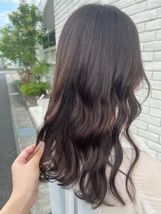 セミロング カラー 杉山 七海のヘアスタイル