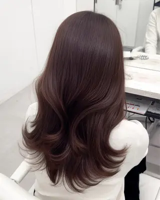 ミディアム カラー ヘアアレンジ 最小顔周り&レイヤー 特化/池袋/kokiのヘアスタイル