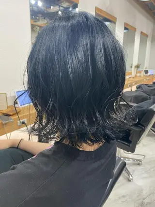 ショート カラー パーマ ヘアアレンジ 厚地 伽寧のヘアスタイル