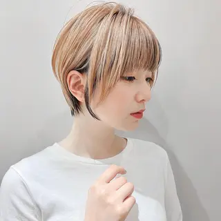 ショート カラー LA KING GINZA TOKYO所属・🧡ショートの達人 🧡SHOのヘアスタイル