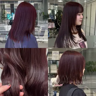 カラー ブリーチなしダブル カラー/暖色/麻咲のヘアスタイル