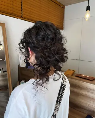 セミロング ヘアアレンジ 産休中です 艶カラー♡オカのヘアスタイル