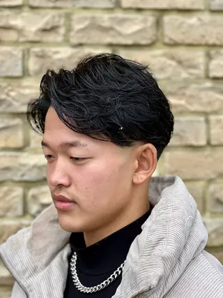 パーマ メンズ 小松 智寛のヘアスタイル