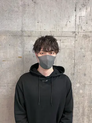 ショート カラー パーマ メンズ メンズパーマ /SUNAOのヘアスタイル