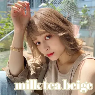 カラー Ms.CHARM所属・透明感カラー🌿 グレージュ🐺陽介のヘアスタイル