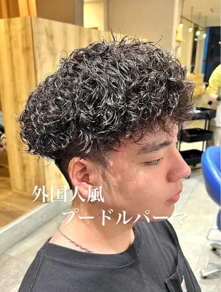 ショート パーマ メンズ men’s salon NOA solte. 【メンズサロン ノアソルテ】所属・メンズパーマ職人 加藤 弘貴のヘアスタイル