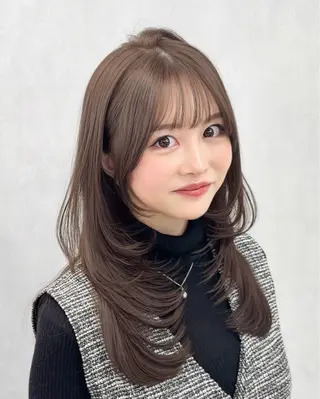 セミロング 髪質改善VALETTE福岡天神所属・髪質改善/レイヤー /韓国ヘアNOBUのヘアスタイル