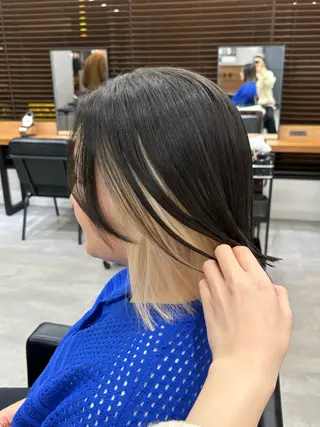 ショート ENA💗NEXT /ハイトーンエクステのヘアスタイル