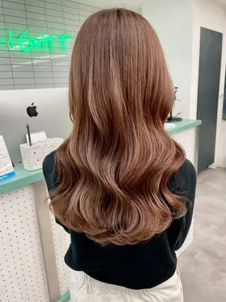 セミロング 💚透明感カラー💚 ♻️本間♻️のヘアスタイル