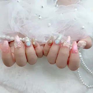 ネイル 長さだし/持込/ ins風ネイル/Umのネイルデザイン