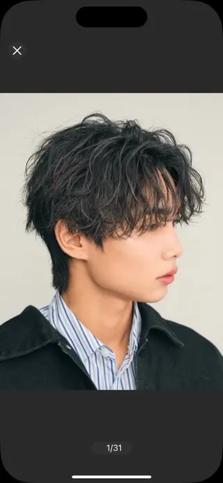 パーマ メンズ fifthパーマ特化 ユウリのヘアスタイル