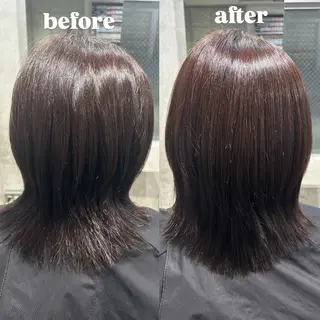 ミディアム ii所属・縮毛矯正 /新宿【あまね】のヘアスタイル