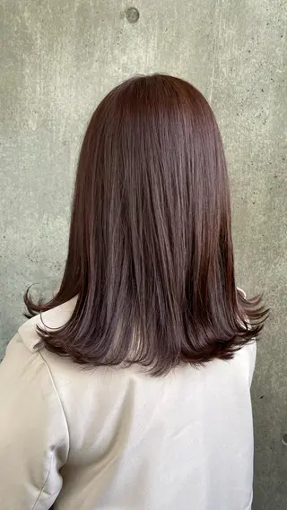 ミディアム カラー 松本平太郎美容室大宮店所属・もりたみかこ 美容師お休み中のヘアスタイル