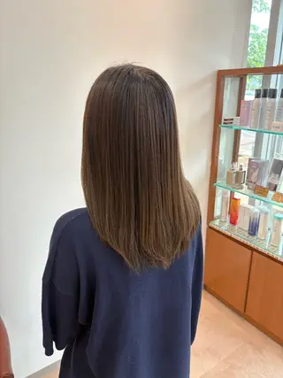 セミロング アメイジングヘアー 千歳店　福嶋のヘアスタイル