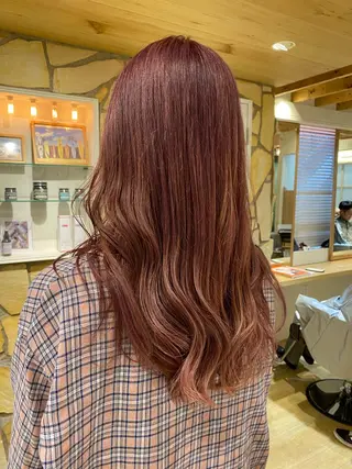 ロング カラー kawabe maikoのヘアスタイル