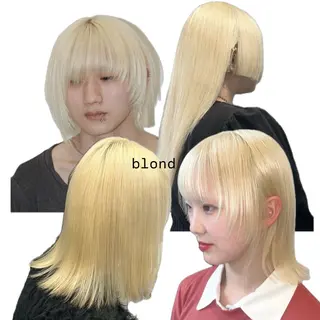 カラー ケアブリーチ/原宿/ MOENOのヘアスタイル