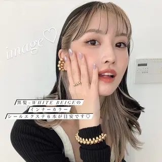 ロング カラー ブリーチなしWカラー 🎀韓国ヘア/amiのヘアスタイル