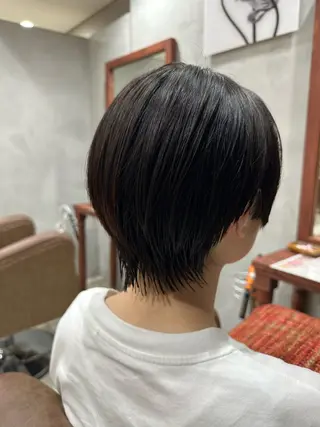 ショート 巻けるケア縮毛矯正✨ ケアカラー✨山下のヘアスタイル